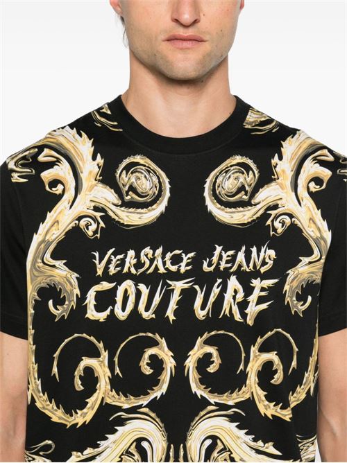 T-shirt uomo maniche corte Versace jeans Couture | 77GAH6SCJS379G89